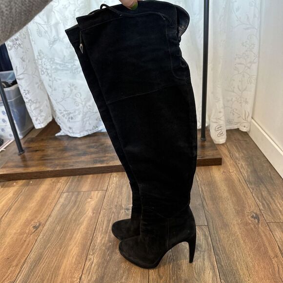 Sam Edelman Kayla Over-the-Knee Boots‎ Suede Black 8 M US T1 - Picture 5 of 11